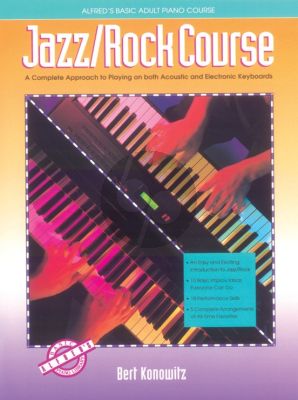 Konowitz Alfred's Basic Adult Jazz / Rock Course for Piano (Book only) (A Complete Approach to Playing on Both Acoustic and Electronic Keyboards)