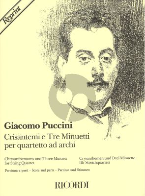 Puccini Crisantemi & 3 Minuetti 2 Vi.-Va.-Vc. (Score/Parts)