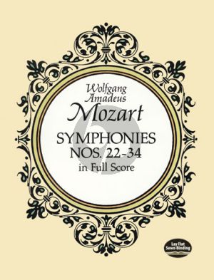 Mozart Symphonies No's 22-34 Full Score