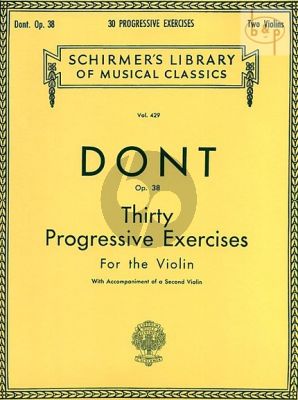 30 Progressive Exercises Op.38 Violin