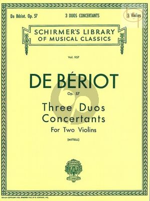 3 Duos Concertantes Op.57 2 Violins