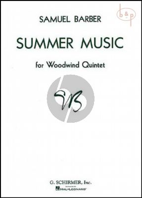 Barber Summer Music Op.31 Woodwind Quintet (Score/Parts)