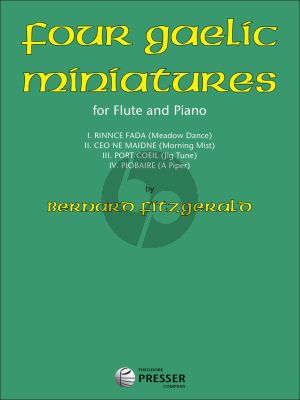 Fitzgerald 4 Gaelic Miniatures for Flute and Piano
