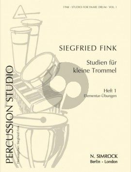 Fink Percussion Studio Vol.1 Studies for Snare Drum: Elementary Exercises