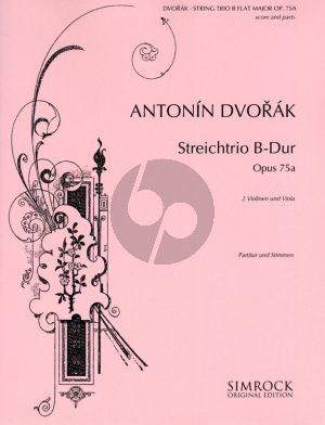 Dvorak Trio B-flat major Op.75A 2 Violins-Viola (Parts)