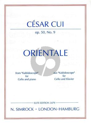 Cui Orientale Op.50 No.9 (from Kaleidoscope)
