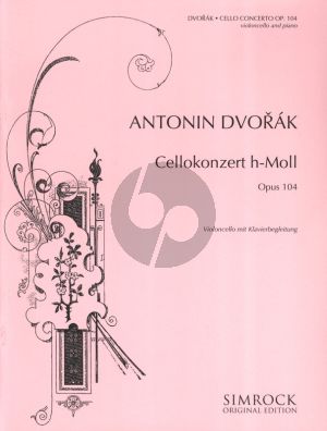 Dvorak Concerto B-minor Op.104 Violocell and Orchestra (piano reduction)