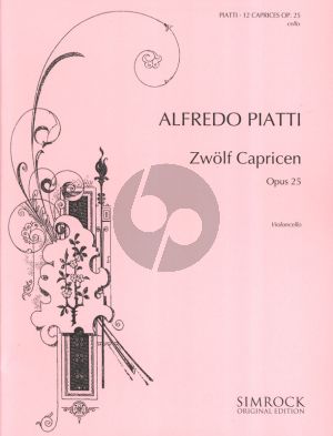 Piatti 12 Caprices Op. 25 Cello (William Edward Whitehouse)