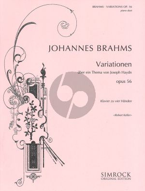 Brahms Variations on a theme by Haydn Op.56 Piano 4 hds (edited by Robert Keller)