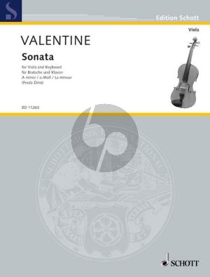 Valentine Sonate A-minor No. 9 Viola and Bc (Freda Dinn)