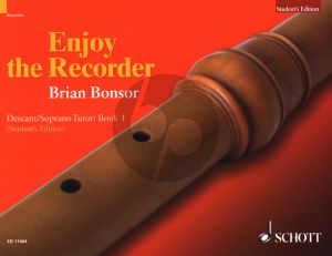 Bonsor Enjoy the Recorder Vol.1 Student's Book Descant Recorder (A comprehensive method for group, individual and self tuition)