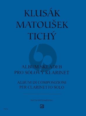 Album with Compositions for Clarinet solo (Jan Klusak-Vladimir Tichy and Lukás Matousek)