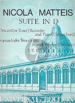 Suite D-major Descant Recorder-Piano