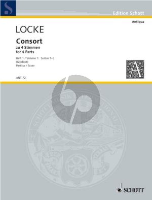 Locke Consort zu 4 Stimmen Vol.1 (Suiten No.1-3) 4 Blockflöten (SATB)