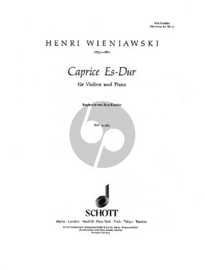 Wieniawski Caprice Es-dur Violine und Klavier (Fritz Kreisler)