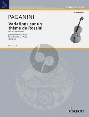 Variations sur un thème de Rossini Violoncello-Piano