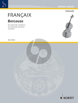 Francaix Berceuse (from the opera "L'Apostrophe") Violoncello-Piano (Gendron)