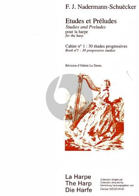 Naderman-Schuecker Etudes-Preludes vol.1 30 Etudes Progressives (Le Dentu)