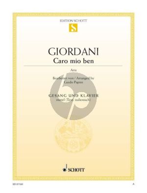 Giordani Caro Mio Ben Es-dur (Mittel) (it.) (ed. Guido Papini)