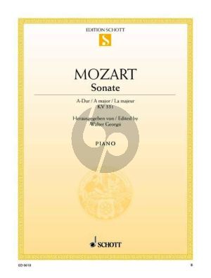 Mozart Sonate A-dur KV 331 Klavier (Walter Georgii)