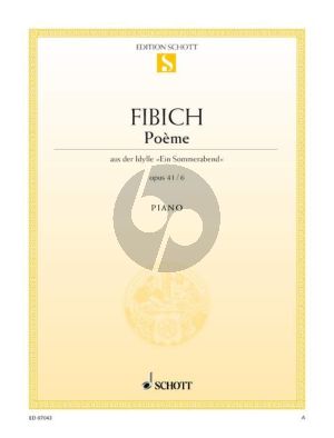 Fibich Poème (from the Idyll "Ein Sommerabend") Piano solo