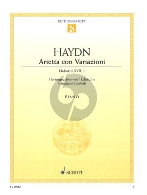 Joseph Haydn Arietta con Variazioni Klavier