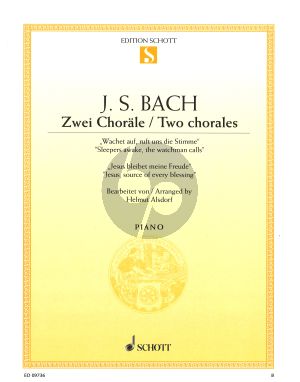 Bach 2 Chorale Klavier