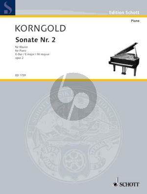 Korngold Sonata E-major Op.2 No.2 Piano