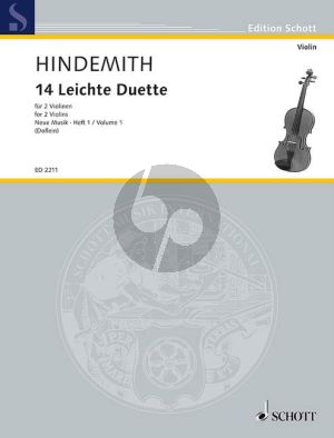Hindemith Spielbuch fur Violinen (41 Ubunsstucke fur 2 (oder 1) Violinen