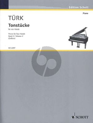 Turk Tonstucke Vol. 2 Piano 4 hds (edited by Erich Doflein) (intermediate level)