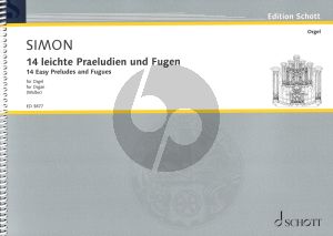 Simon 14 Leichte Praeludien und Fugen Orgel (Rudolf Walter)