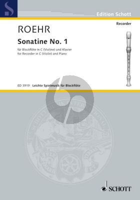 Sonatine No.1 F-major Descant Recorder -Piano