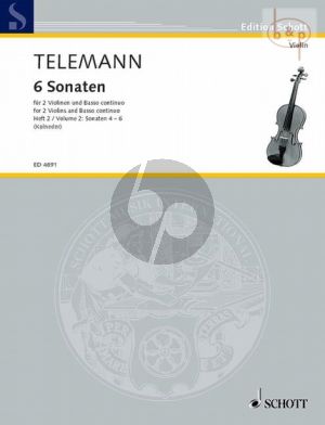 6 Sonaten Vol. 2 No.4 - 6 2 Violins and Bc. (Vc./Va. da Gamba ad lib.)