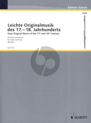 Album Leichte Originalmusik des 17 - 18 Jahrhunderts fur Flote und Klavier (edited by Max Bendik) (Schott)