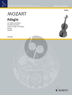 Mozart dagio E-major KV 261 Violin and Piano (Max Rostal) (Grade 4)