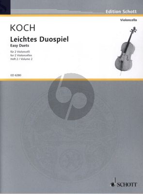 Album Leichtes Duospiel Vol.2 fur 2 Violoncellos (Herausgeber Edwin Koch) (1st.- 4th.Pos.)
