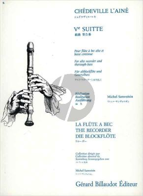 Chedeville Suite No.5 Flûte à bec alto et Bc (Michel Sanvoisin)