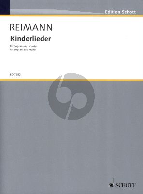 Reimann Kinderlieder Sopran Stimme und Klavier (nach Gedichten von Werner Reinert)