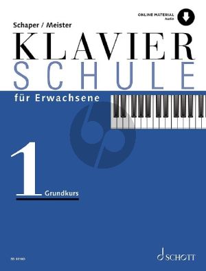 Schaper-Meister Klavierschule fur Erwachsene Band 1 (Grundkurs) (Buch mit Audio online)