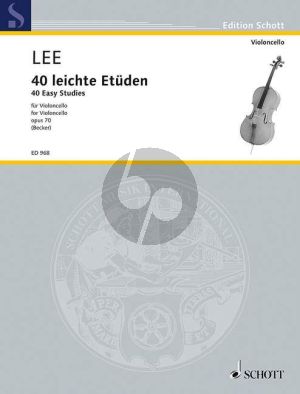 Lee 40 leichte Etuden Op. 70 Violoncello (Becker)