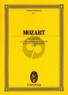 Mozart Streichquartett G-Dur KV 387 Taschenpartitur