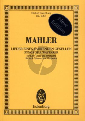 Mahler Lieder eines Fahrenden Gesellen Low Voice and Orchestra Study Score