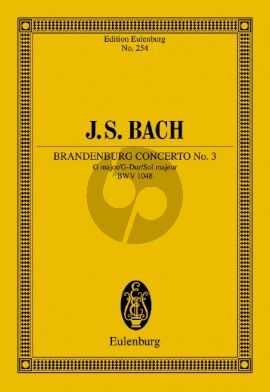 Brandenburg Concerto No.3 BWV 1048 Study Score