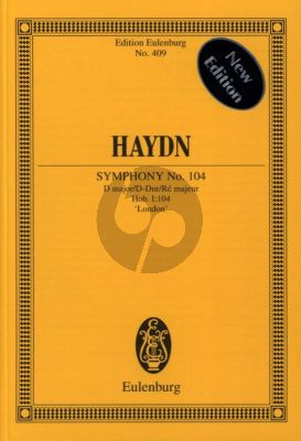 Haydn  Symphony No.104 D-major Hob.I:104 'London' Study Score (Eulenburg)