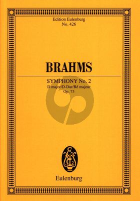 Brahms Symphony No.2 D-major Op.73 for Orchestra Study Score (edited by Richard Clarke)