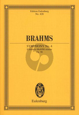 Brahms Symphony No.4 Op.98 e-minor for Orchestra Study Score (edited by Richard Clarke) (Eulenburg)