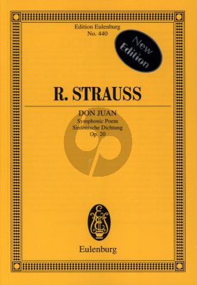 Strauss Don Juan Op.20 TrV 156 Study Score (New Edition)