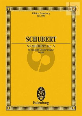 Symphony No.5 B-flat major D.485 (Study Score)