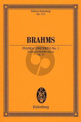 Brahms Klavierkonzert No.1 d-moll Op.15 (Taschenpartitur - Studyscore)
