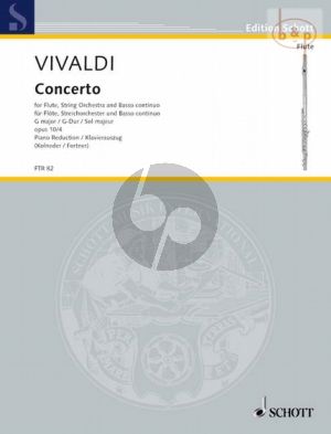 Vivaldi Concerto G-major RV 435 (Op.10 No.4/PV 104) Flute-Strings-Bc) (piano red.)